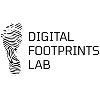 Black and white footprint logo to the left of the text 'Digital Footprints Lab' 